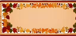 autumn leaves are arranged in a border to create a fall background,a colorfully colored fall leaves border made of paper