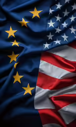 a flag with stars on the side of it