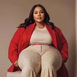 the woman sitting on top of a white bench