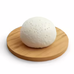 a round piece of food on top of a cutting board