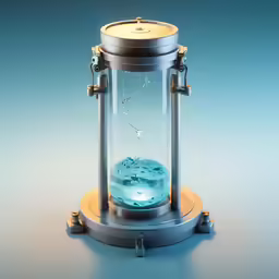 a glass jar containing a star in a blue sky