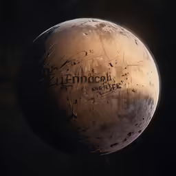 a large, dark object with the name of an area on it