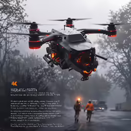 there is a black and white photo of a large flying object