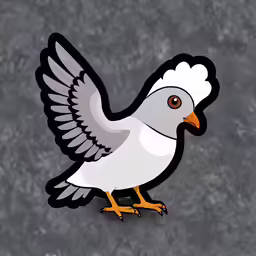an animated bird that looks like an eagle
