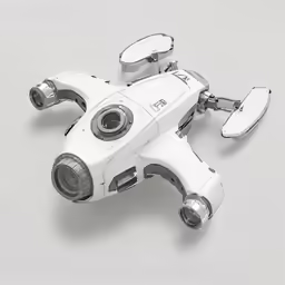 a close up of a futuristic device with multiple lights