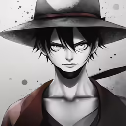 a male with an evil look wearing a hat