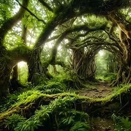 an image of a wooded area that looks like a forest