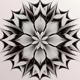 a pencil drawing of a leaf