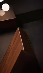 a table lamp is next to a table top