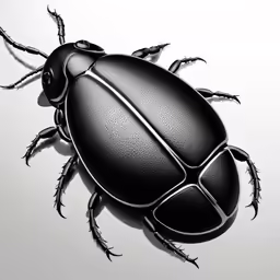 an insect sits on the surface