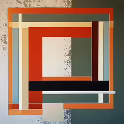 an abstract painting with a lot of small lines