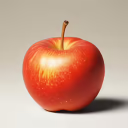 an apple is sitting in the middle of the picture