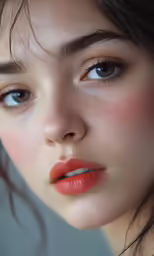 a close up shot of an asian woman