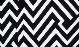 an abstract black and white design with the center zigzag on a plain background