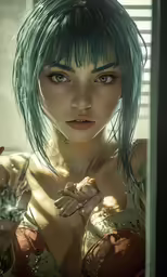 a digital character from the cyber anime