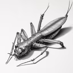 a close up of a insect with two claws on the back