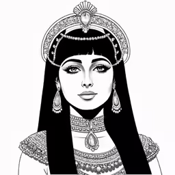 an egyptian woman in black and white with the word i am ancient