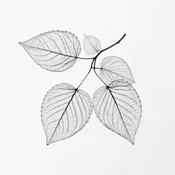 a line of leaves that are on top of each other