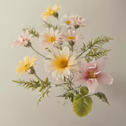 a bunch of flowers on a table