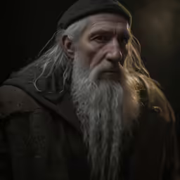 an older man with long gray beard and a very thick white beard