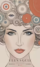 a girl with an artistic hair style
