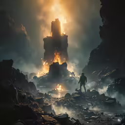 a video game is coming up in the middle of a very strange, rocky mountain