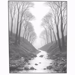 the path to the end of the woods is misty