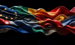the colors of the flag of europe