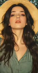 an image of a woman wearing a hat