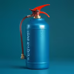 a blue propane fire hydrant on top of a blue background
