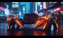 a toy car in the middle of a street