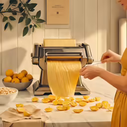 a woman pulling lemons out of the press