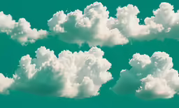 clouds are floating in the sky together