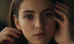a close up of a person wearing eyeliners