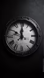 there is a large clock hanging on the wall