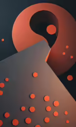 a very colorful abstract design with circles in the middle
