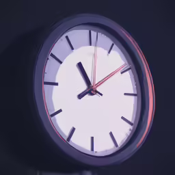 a clock that is hanging off the side of a wall