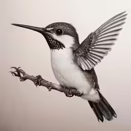 a white bird with black and grey wings