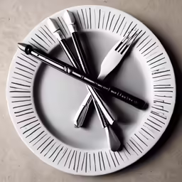 forks and knives on a white plate with text reading the top ten tips for cutlery