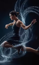 an artistic photograph of a ballerina dancer