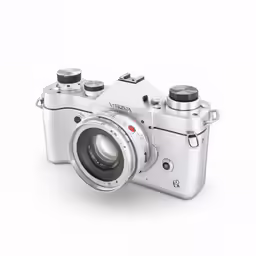 the new fuji digital camera, with its lens opened