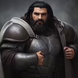 a 3d model of a knight in armor