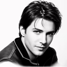 a close up of a person wearing a jacket