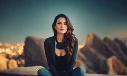an image of a woman in the desert
