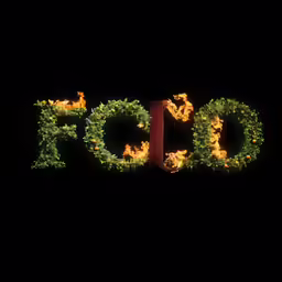 a photo is shown of an advertizing font