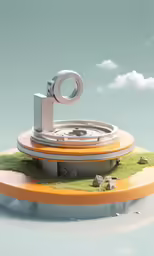 a clock sitting on top of a small table