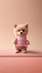 the small stuffed bear is holding up an envelope