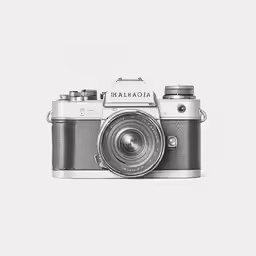 a picture of a camera on a white surface