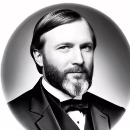 a man in a tuxedo, an oval picture