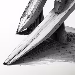 an old weathered boat sits in water